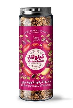 کینولند کینوآ گرانولا قهوه بری